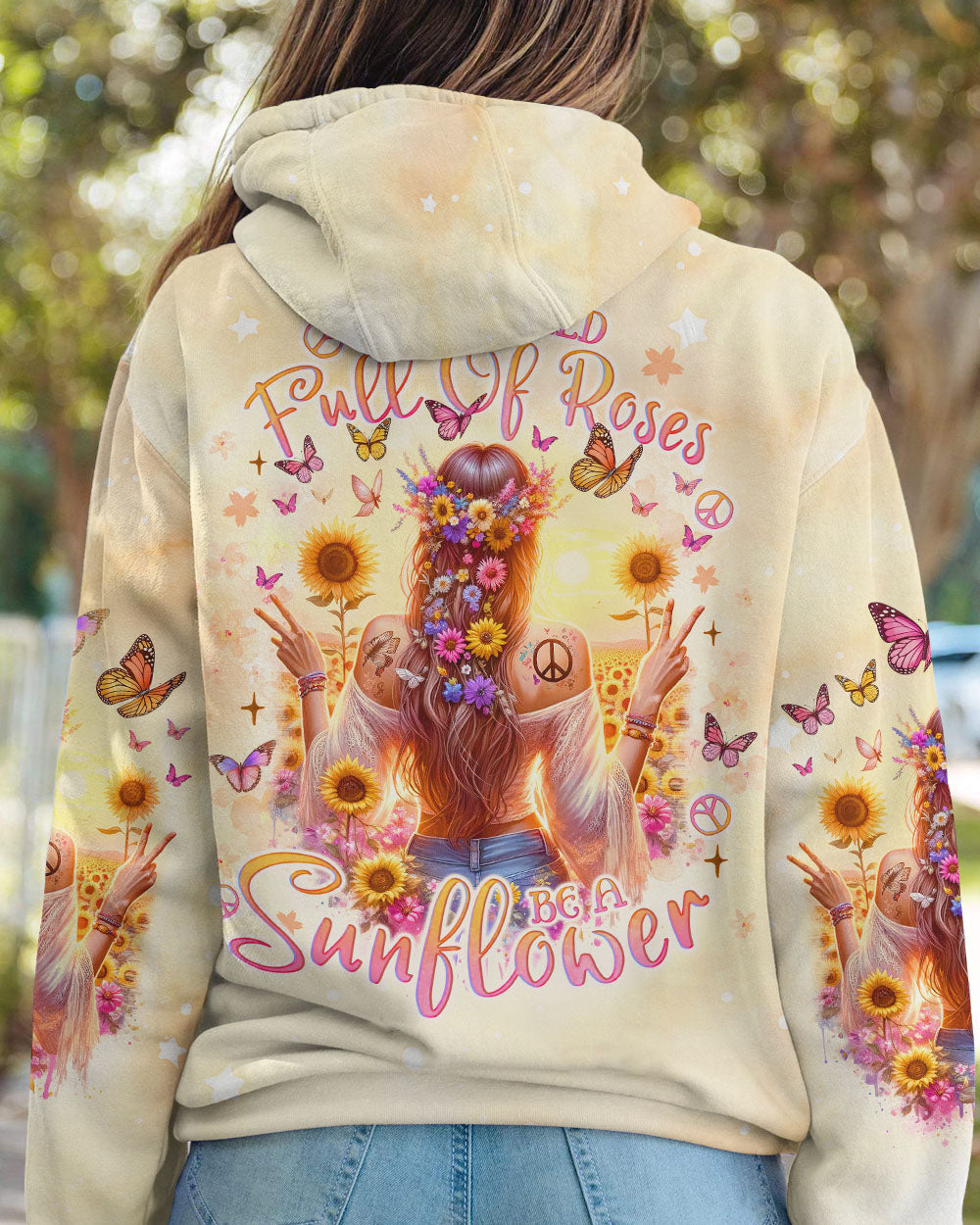 BE A SUNFLOWER ALL OVER PRINT - TLNO0812231