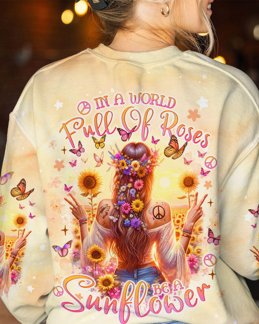 BE A SUNFLOWER ALL OVER PRINT - TLNO0812231