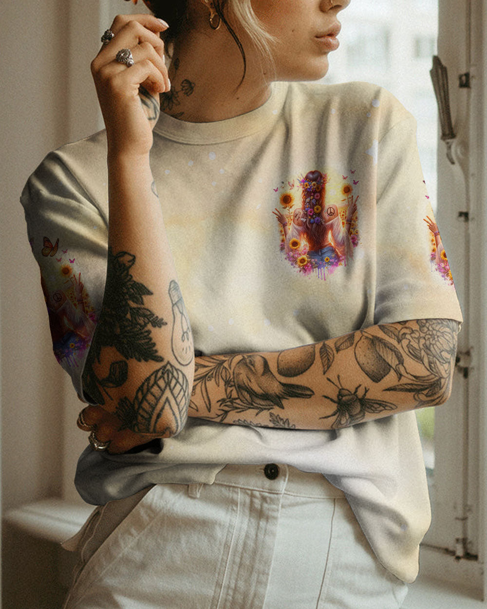 BE A SUNFLOWER ALL OVER PRINT - TLNO0812231