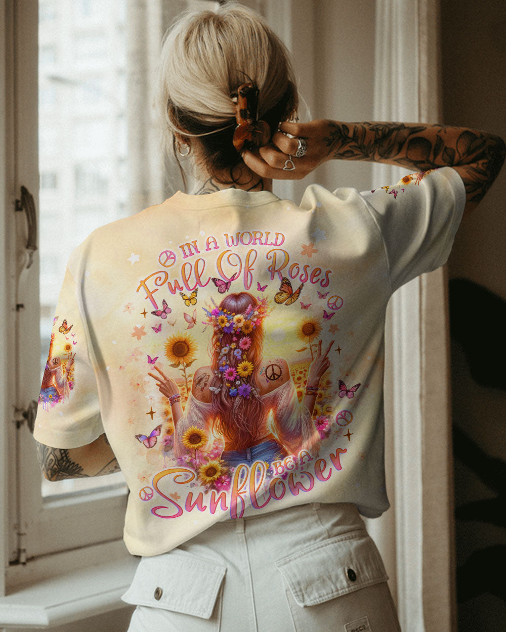 BE A SUNFLOWER ALL OVER PRINT - TLNO0812231