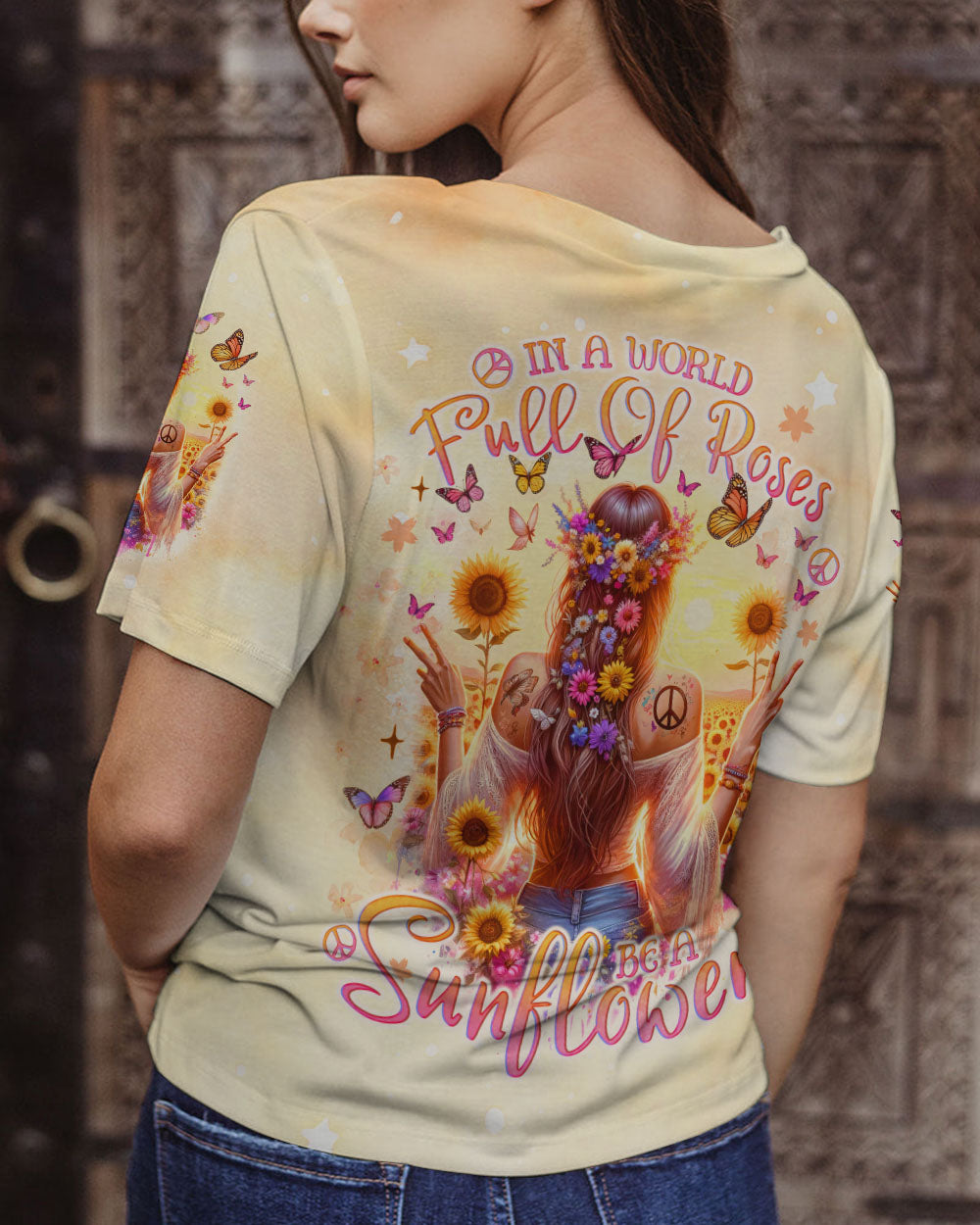 BE A SUNFLOWER ALL OVER PRINT - TLNO0812231