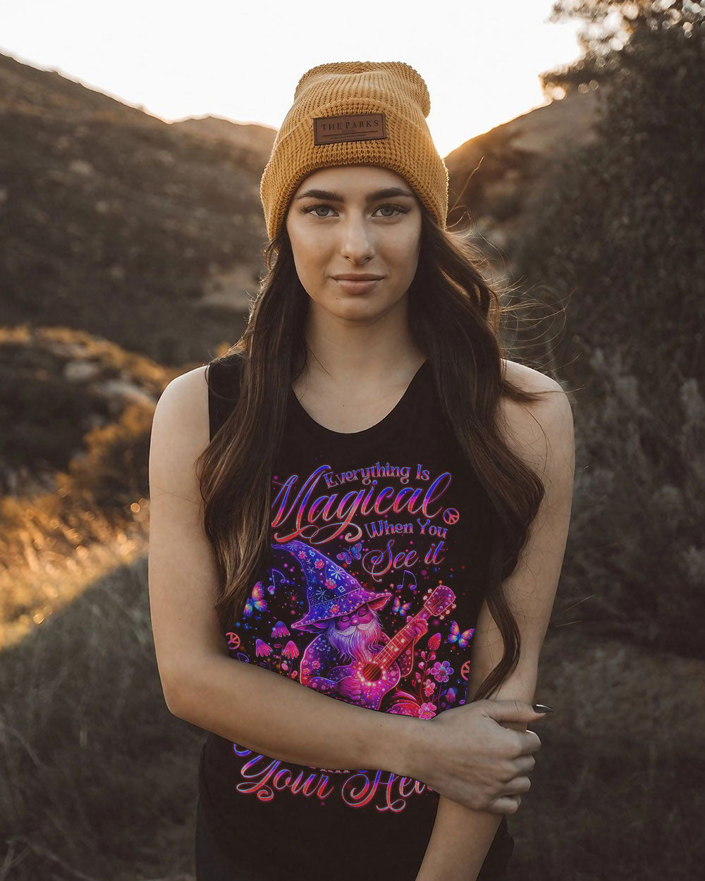EVERYTHING IS MAGICAL WHEN YOU SEE IT GNOME ALL OVER PRINT - TLNO0907241