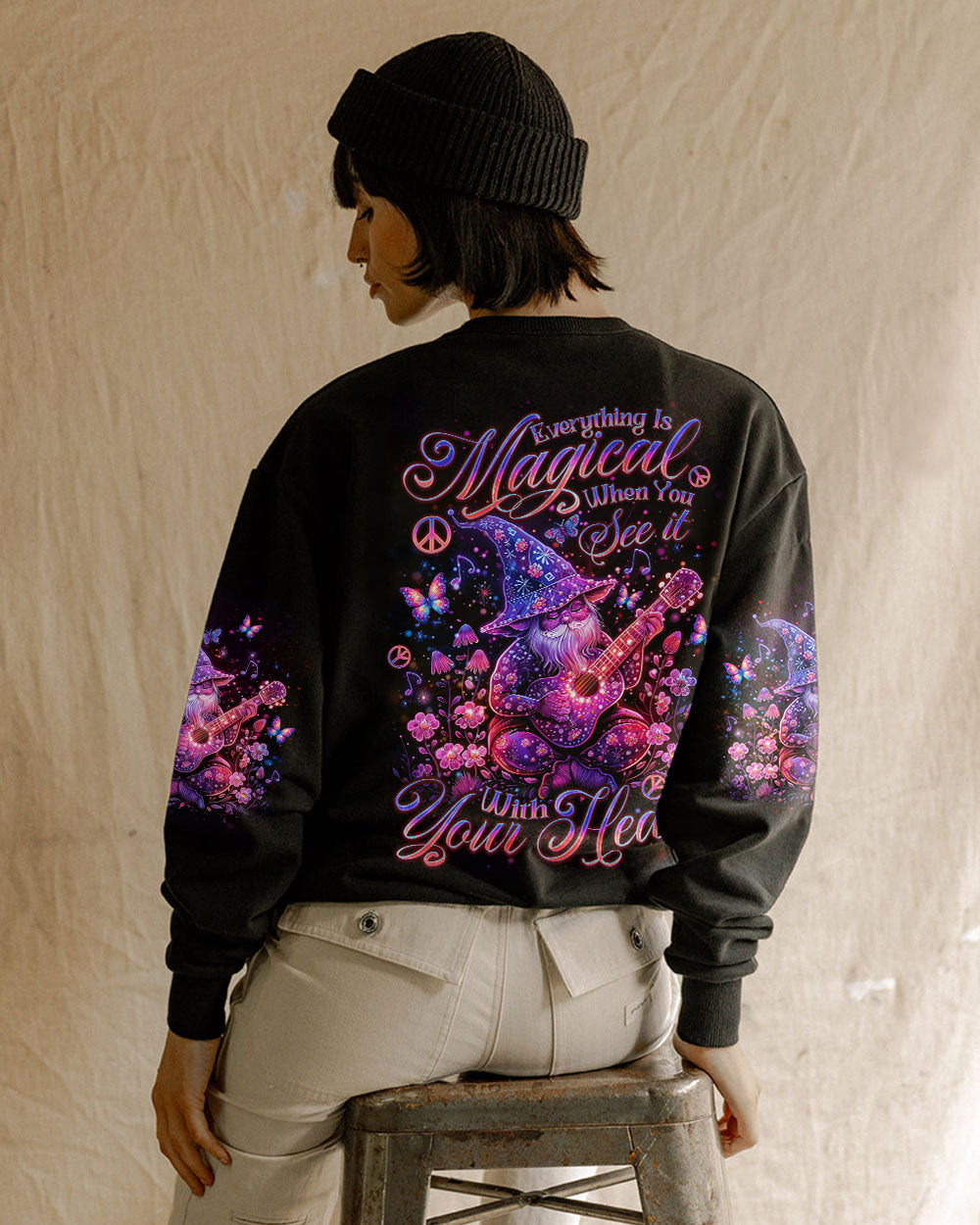 EVERYTHING IS MAGICAL WHEN YOU SEE IT GNOME ALL OVER PRINT - TLNO0907241