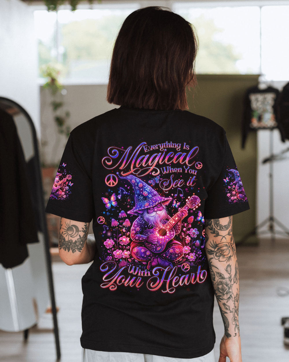 EVERYTHING IS MAGICAL WHEN YOU SEE IT GNOME ALL OVER PRINT - TLNO0907241