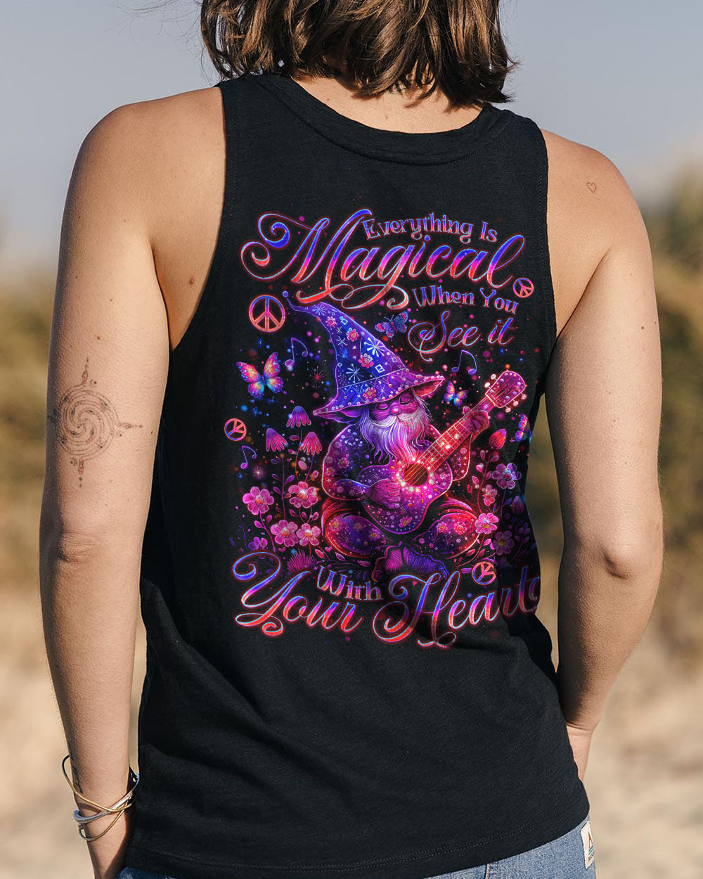 EVERYTHING IS MAGICAL WHEN YOU SEE IT GNOME ALL OVER PRINT - TLNO0907241