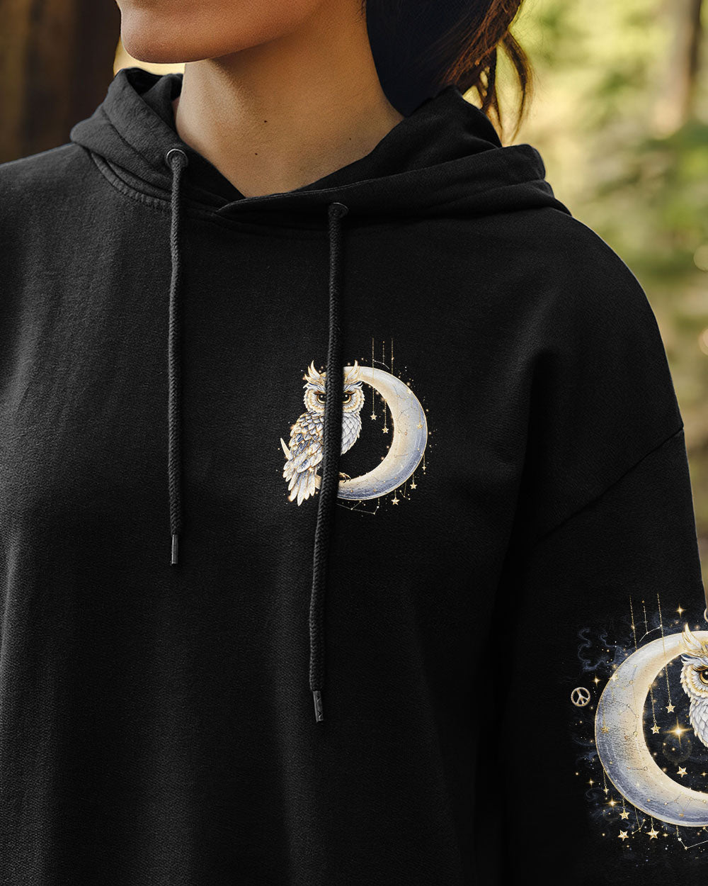 HELLO DARKNESS MY OLD FRIEND OWL MOON ALL OVER PRINT - TLNO0907252