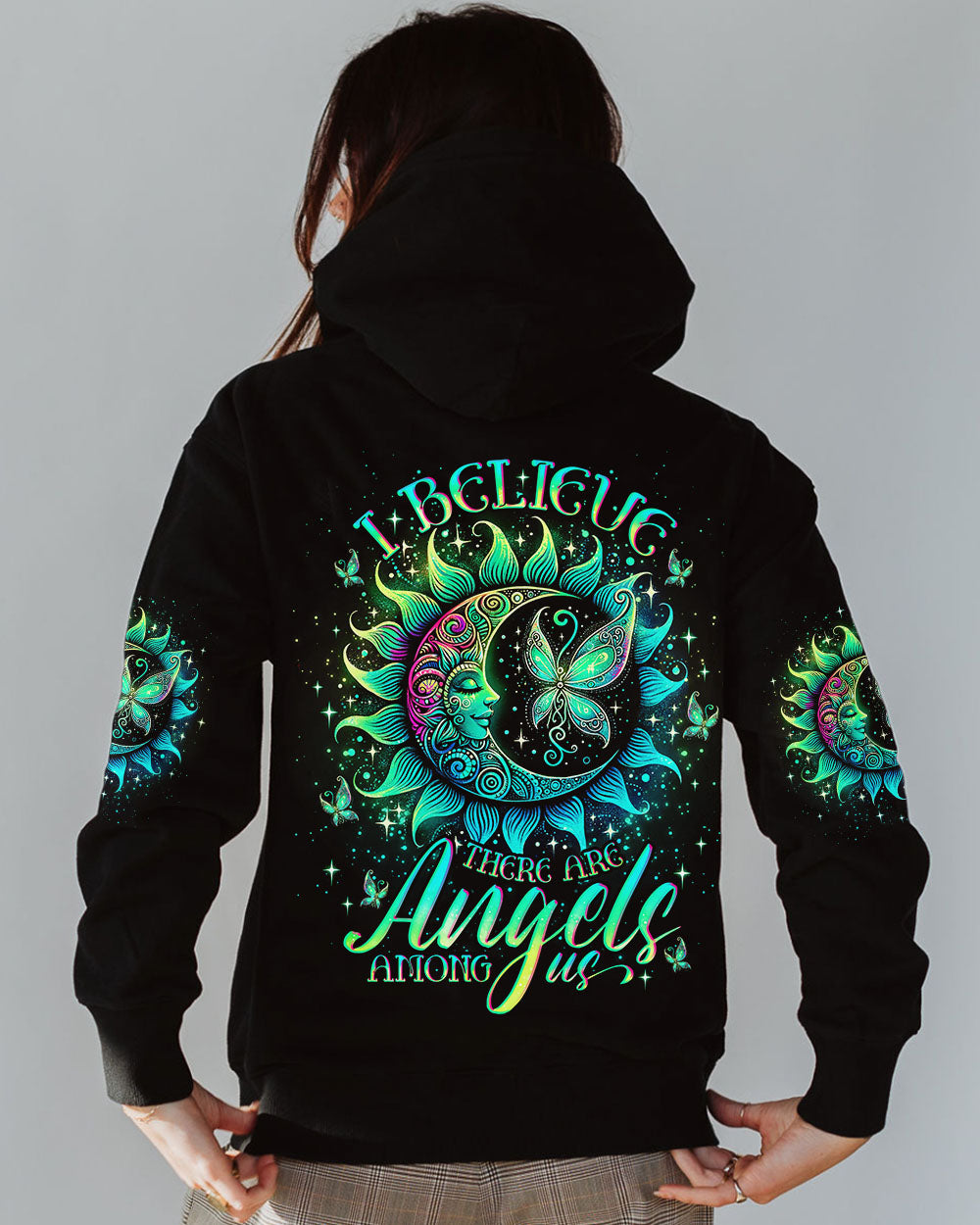 I BELIEVE THERE ARE ANGELS AMONG US SUN MOON ALL OVER PRINT - TLNO0910244