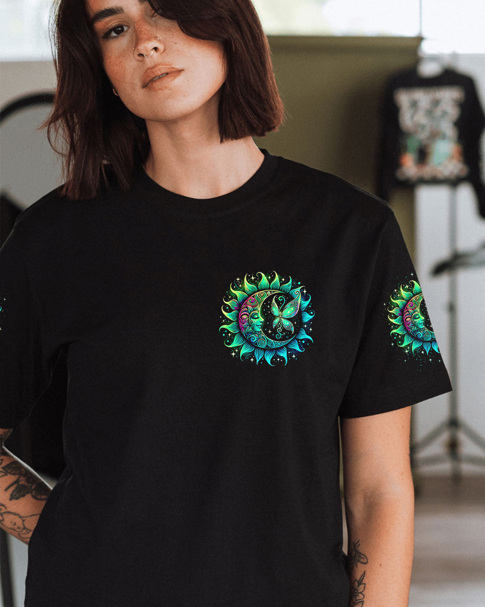 I BELIEVE THERE ARE ANGELS AMONG US SUN MOON ALL OVER PRINT - TLNO0910244