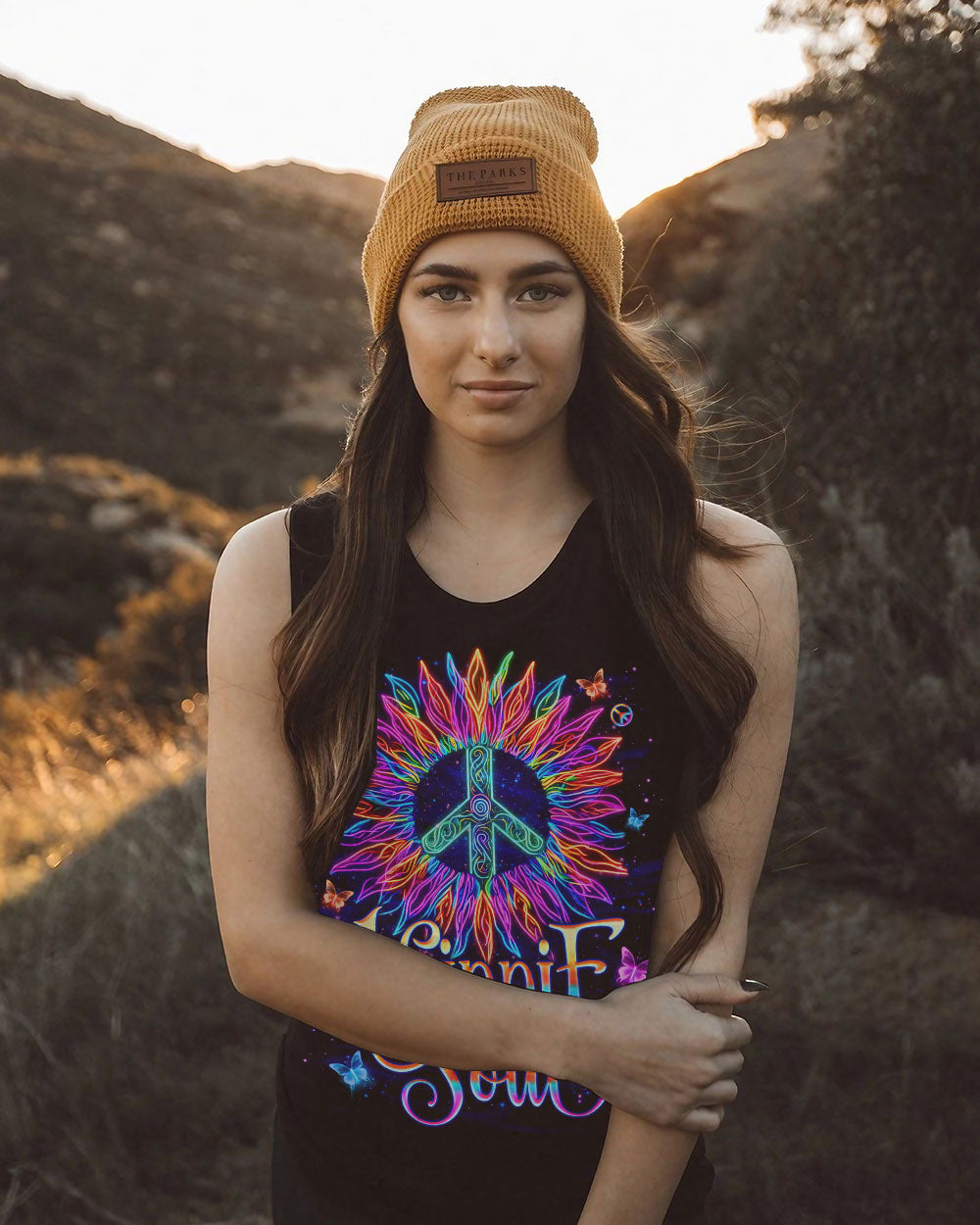 HIPPIE SOUL SUNFLOWER NEON ALL OVER PRINT - TLNO0911242