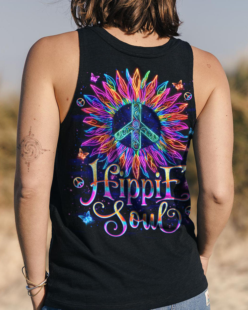 HIPPIE SOUL SUNFLOWER NEON ALL OVER PRINT - TLNO0911242