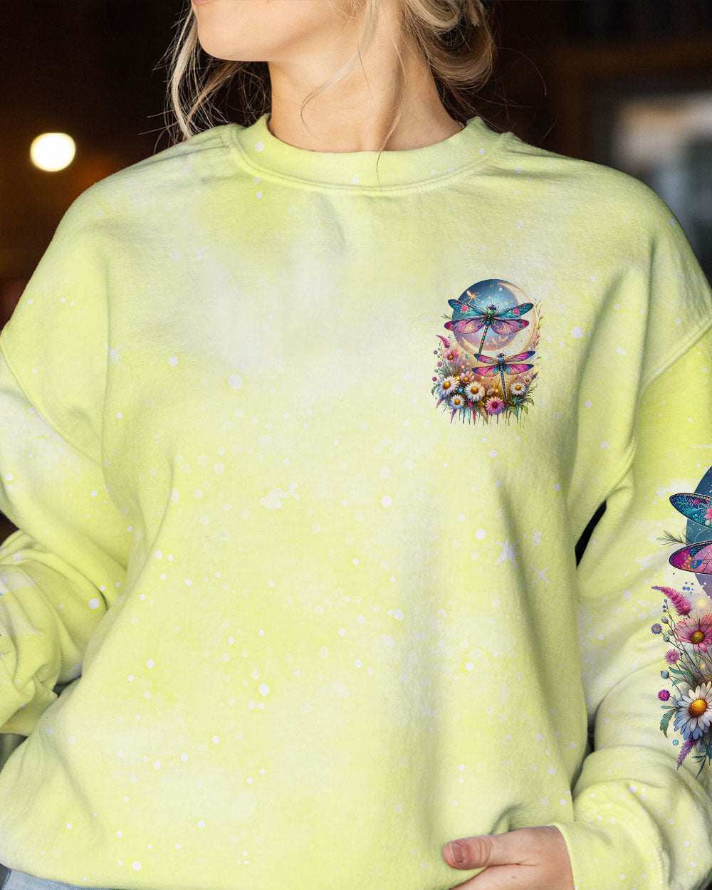 MAY YOU TOUCH DRAGONFLIES AND STARS ALL OVER PRINT - TLNO0912231