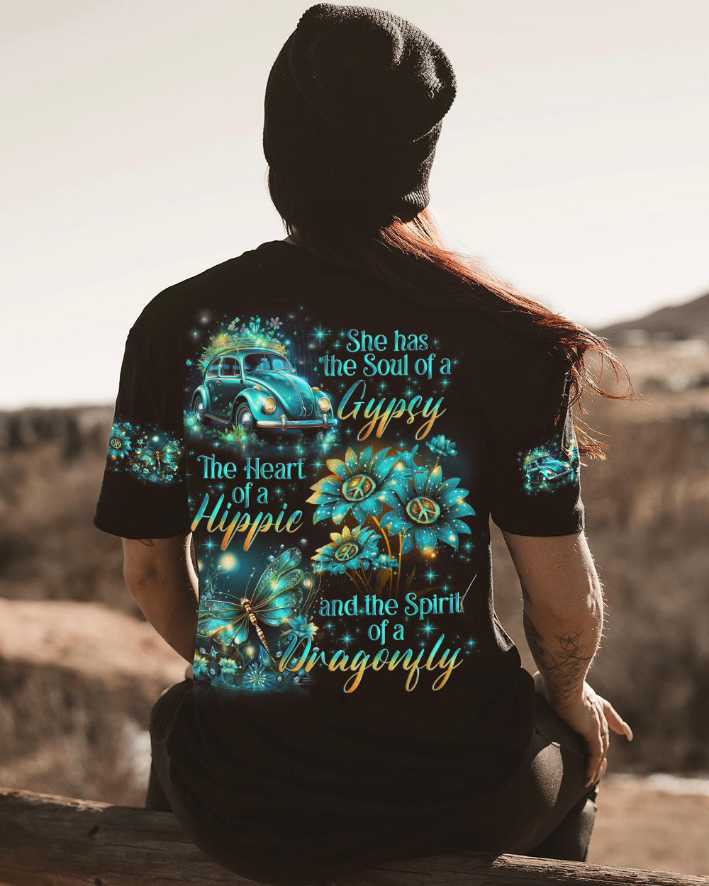 SPIRIT OF A DRAGONFLY SPARKLES ALL OVER PRINT - TLNO1001241