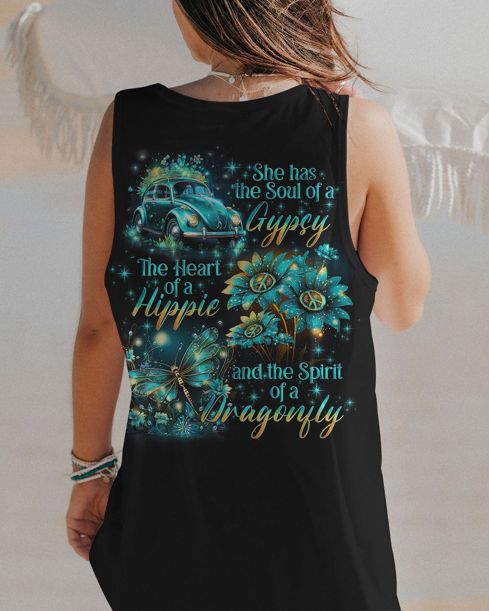 SPIRIT OF A DRAGONFLY SPARKLES ALL OVER PRINT - TLNO1001241
