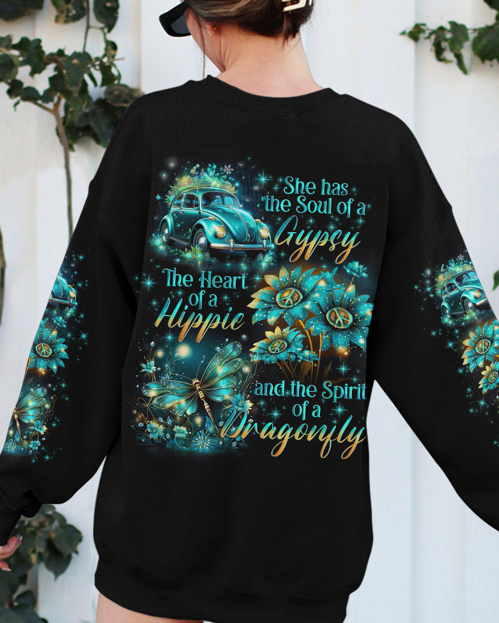 SPIRIT OF A DRAGONFLY SPARKLES ALL OVER PRINT - TLNO1001241