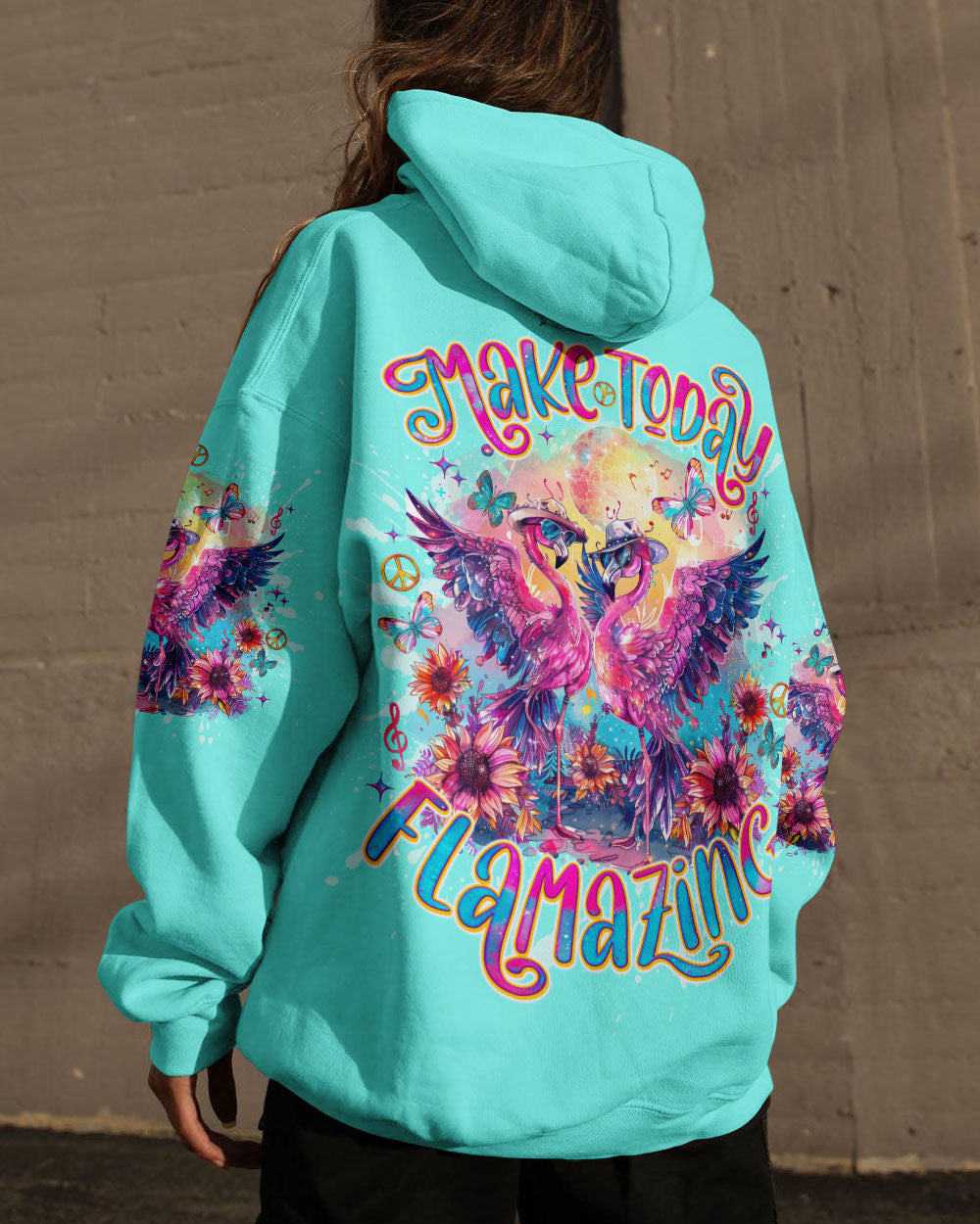 MAKE TODAY FLAMAZING FLAMINGO ALL OVER PRINT - TLNO1004242