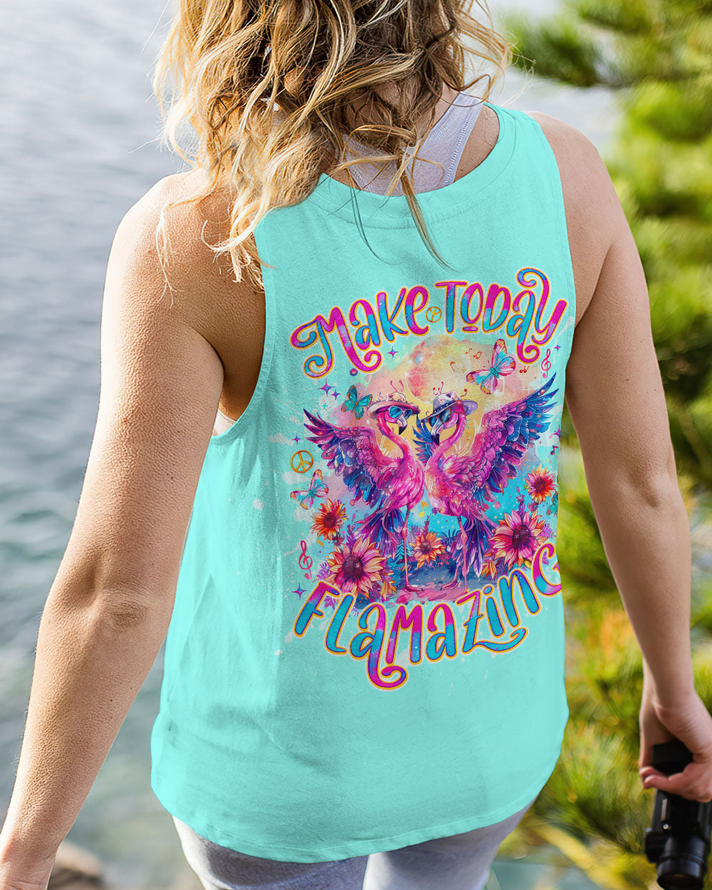 MAKE TODAY FLAMAZING FLAMINGO ALL OVER PRINT - TLNO1004242