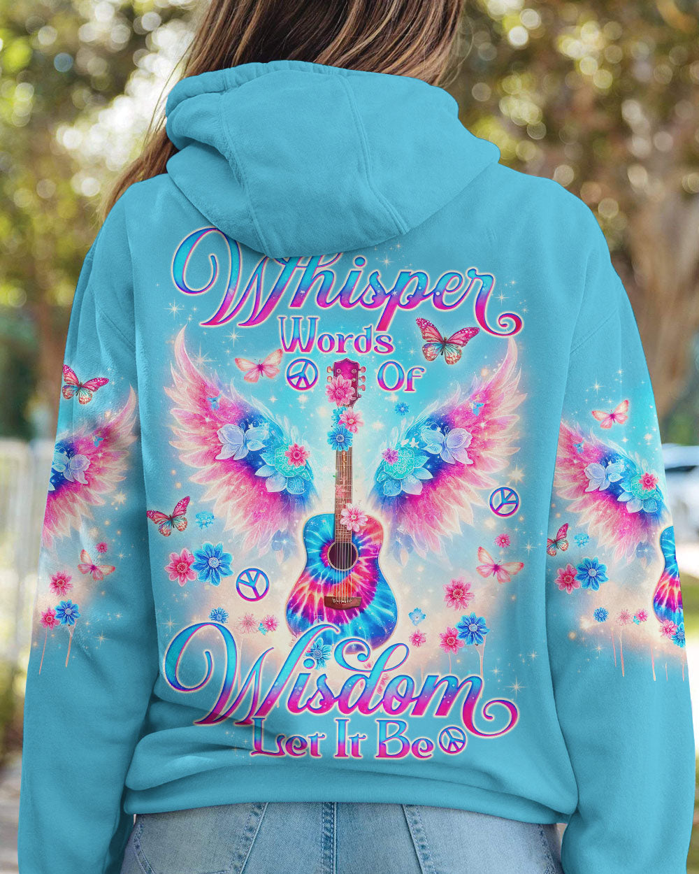 WHISPER WORDS OF WISDOM GUITAR WINGS ALL OVER PRINT - TLNO1006241