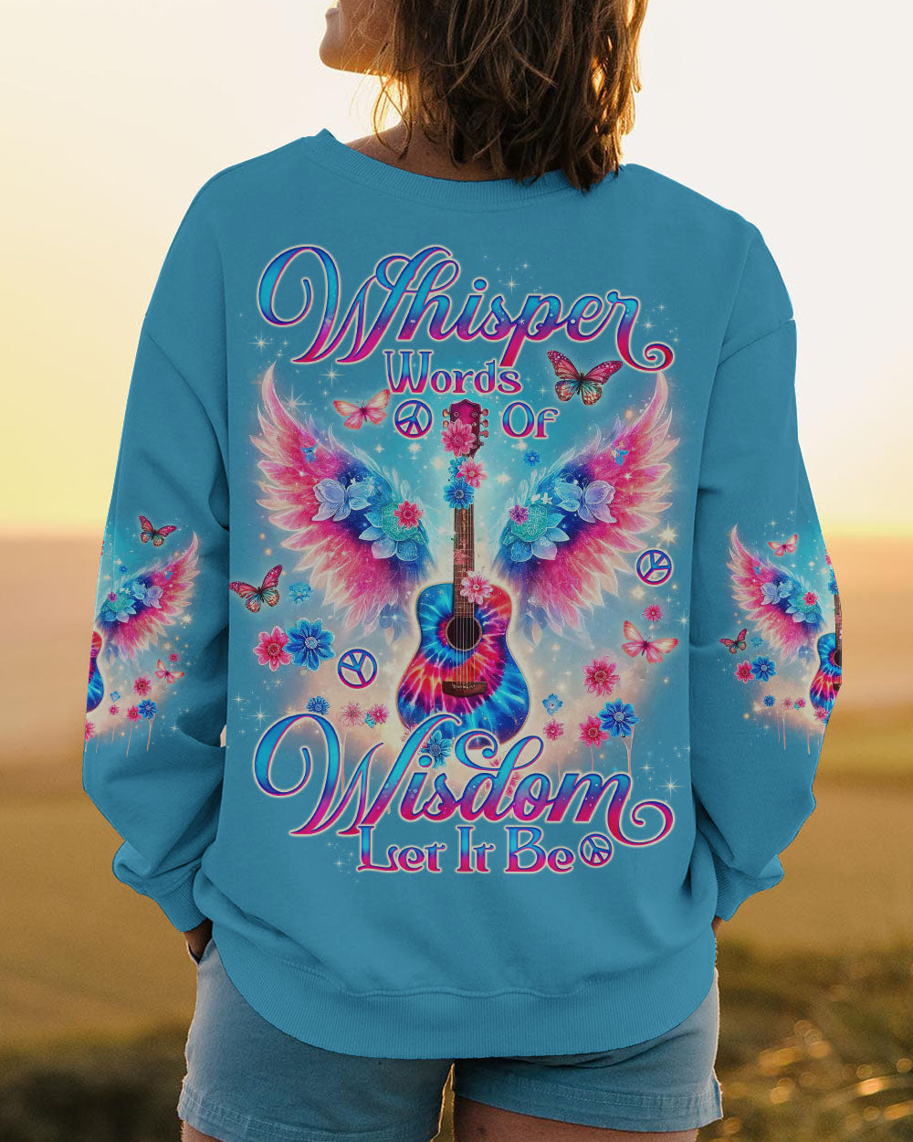 WHISPER WORDS OF WISDOM GUITAR WINGS ALL OVER PRINT - TLNO1006241