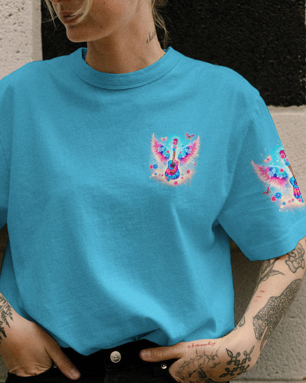 WHISPER WORDS OF WISDOM GUITAR WINGS ALL OVER PRINT - TLNO1006241