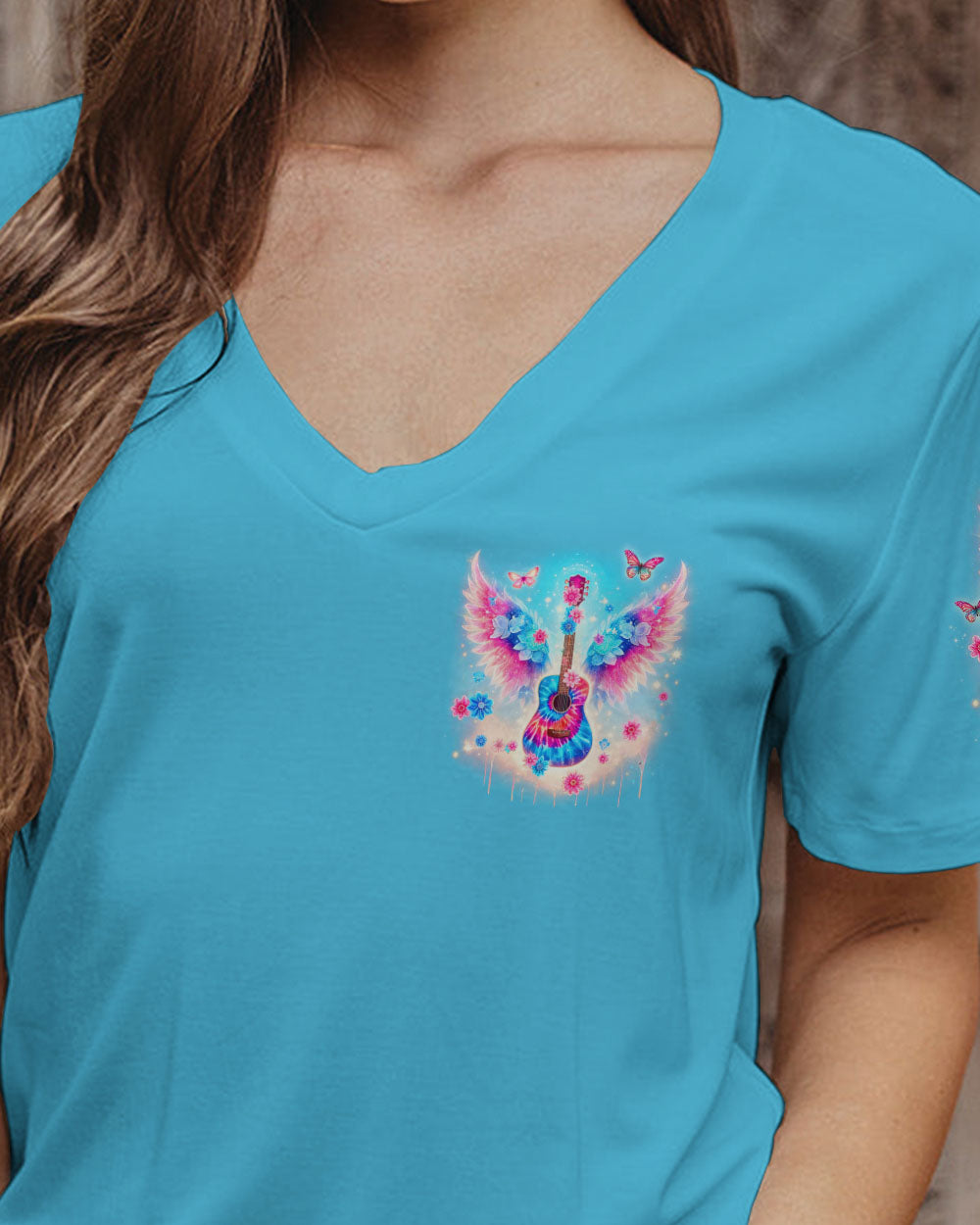WHISPER WORDS OF WISDOM GUITAR WINGS ALL OVER PRINT - TLNO1006241