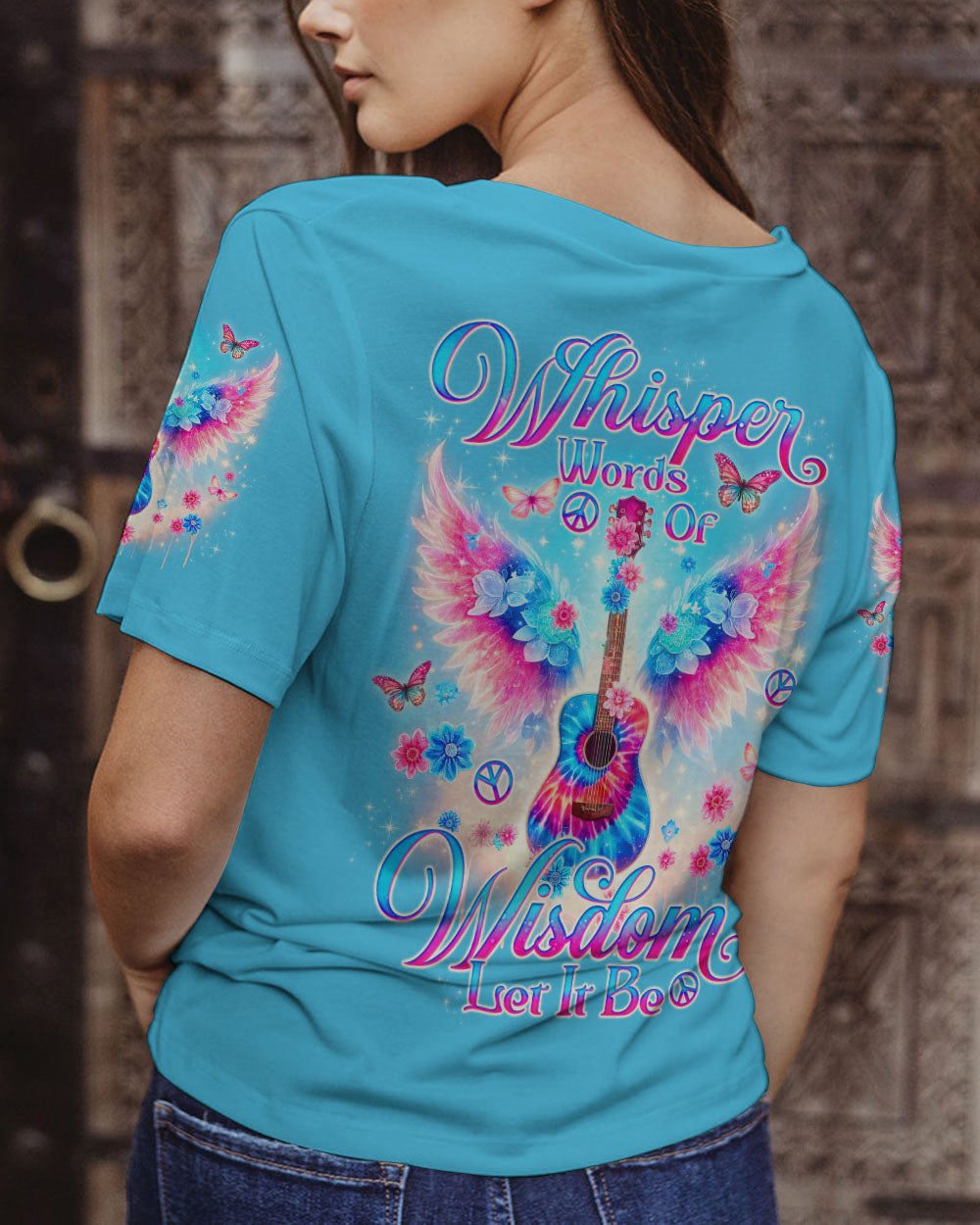 WHISPER WORDS OF WISDOM GUITAR WINGS ALL OVER PRINT - TLNO1006241