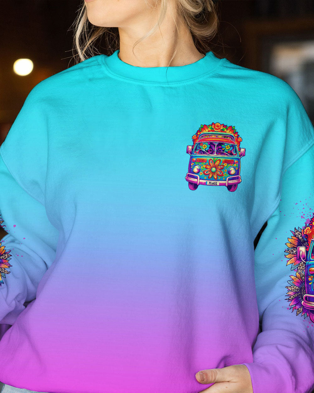 RUNNING AGAINST THE WIND COLORFUL ALL OVER PRINT - TLNO1108231