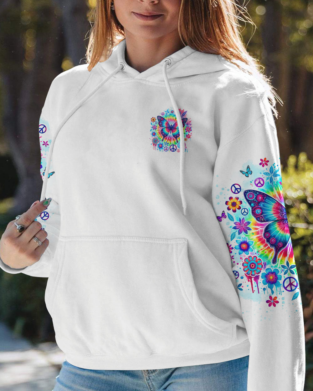 IF NOTHING EVER CHANGED BUTTERFLY ALL OVER PRINT - TLNO1109242