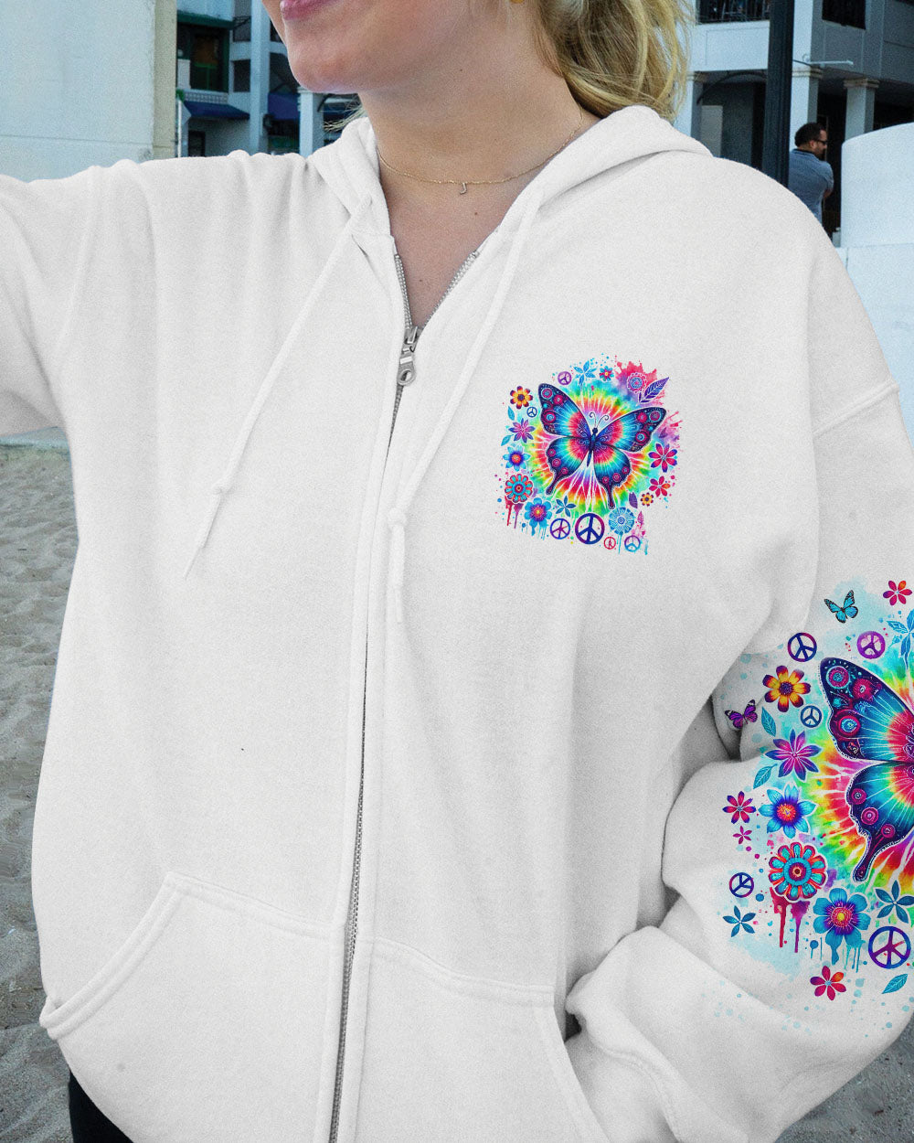 IF NOTHING EVER CHANGED BUTTERFLY ALL OVER PRINT - TLNO1109242