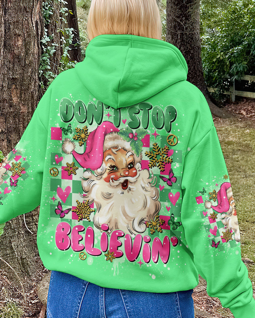 DON'T STOP BELIEVING CHRISTMAS ALL OVER PRINT  - TLNO1111242