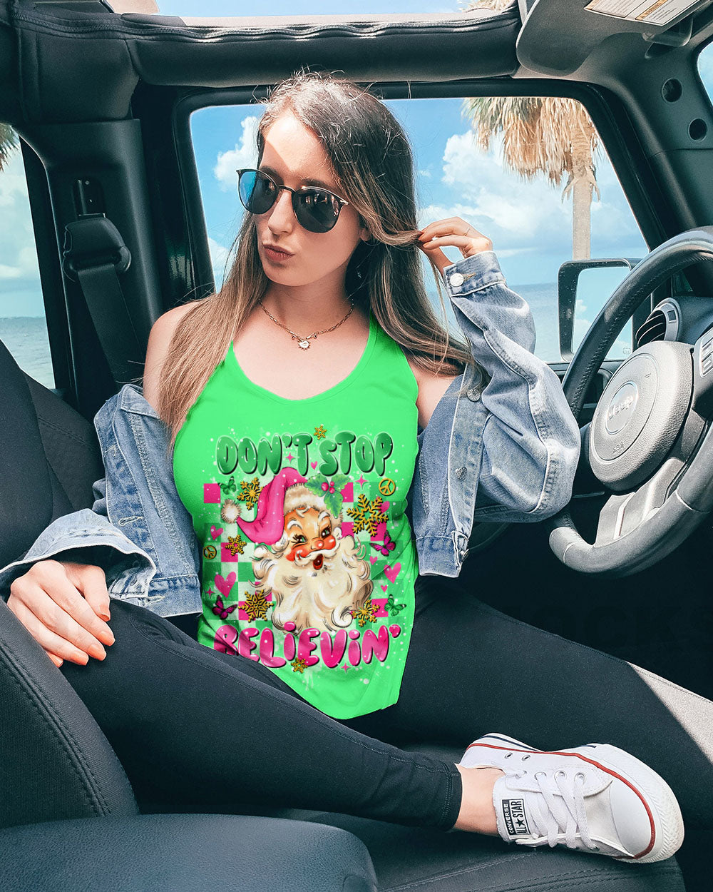 DON'T STOP BELIEVING CHRISTMAS ALL OVER PRINT  - TLNO1111242