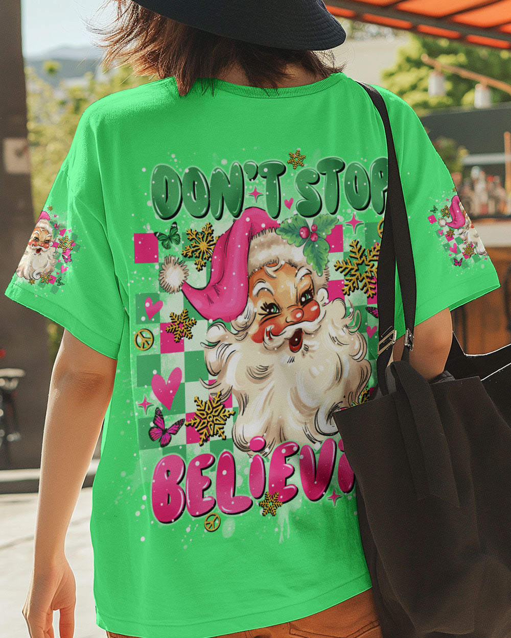 DON'T STOP BELIEVING CHRISTMAS ALL OVER PRINT  - TLNO1111242