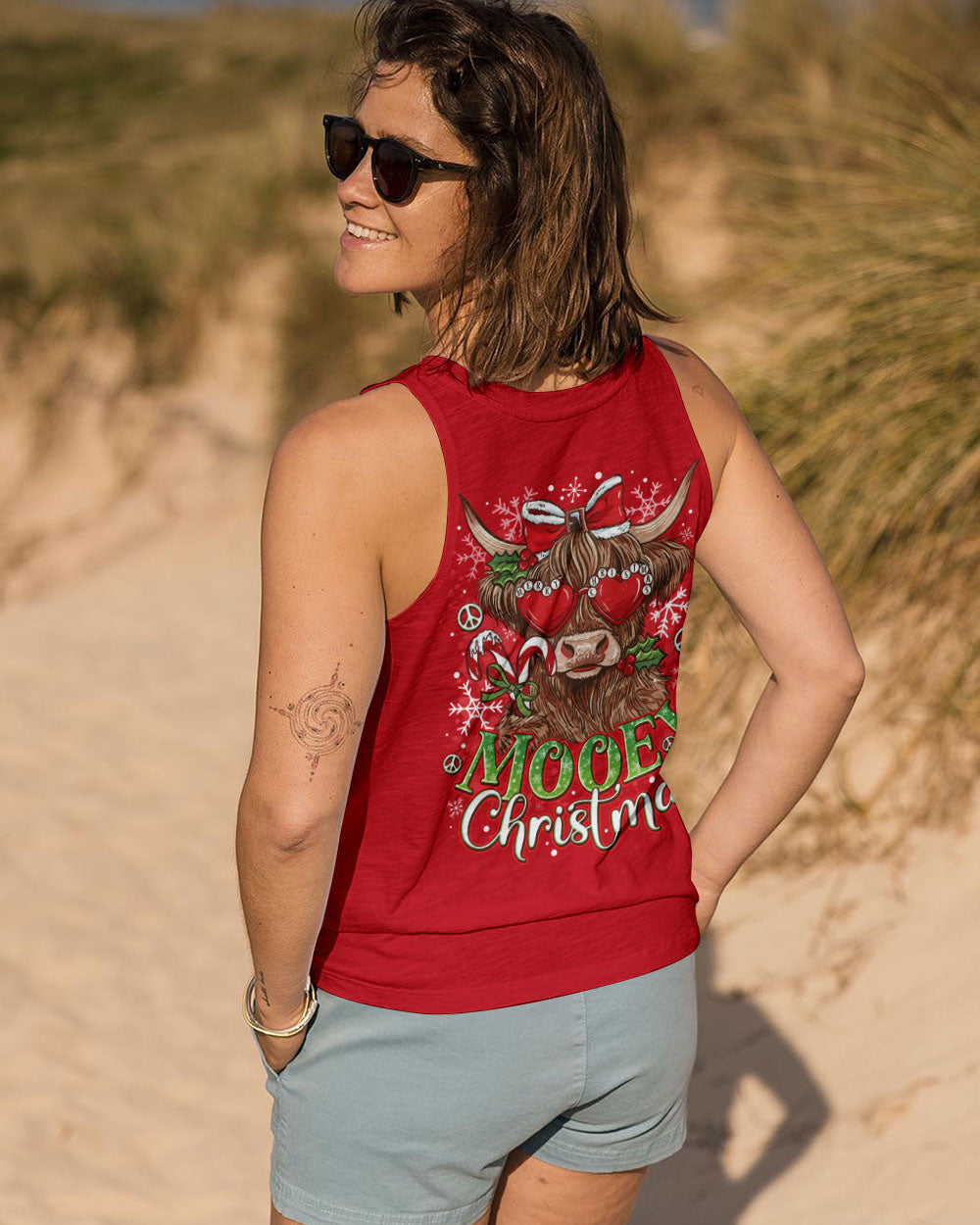 MOOEY CHRISTMAS COW ALL OVER PRINT - TLNO1111252