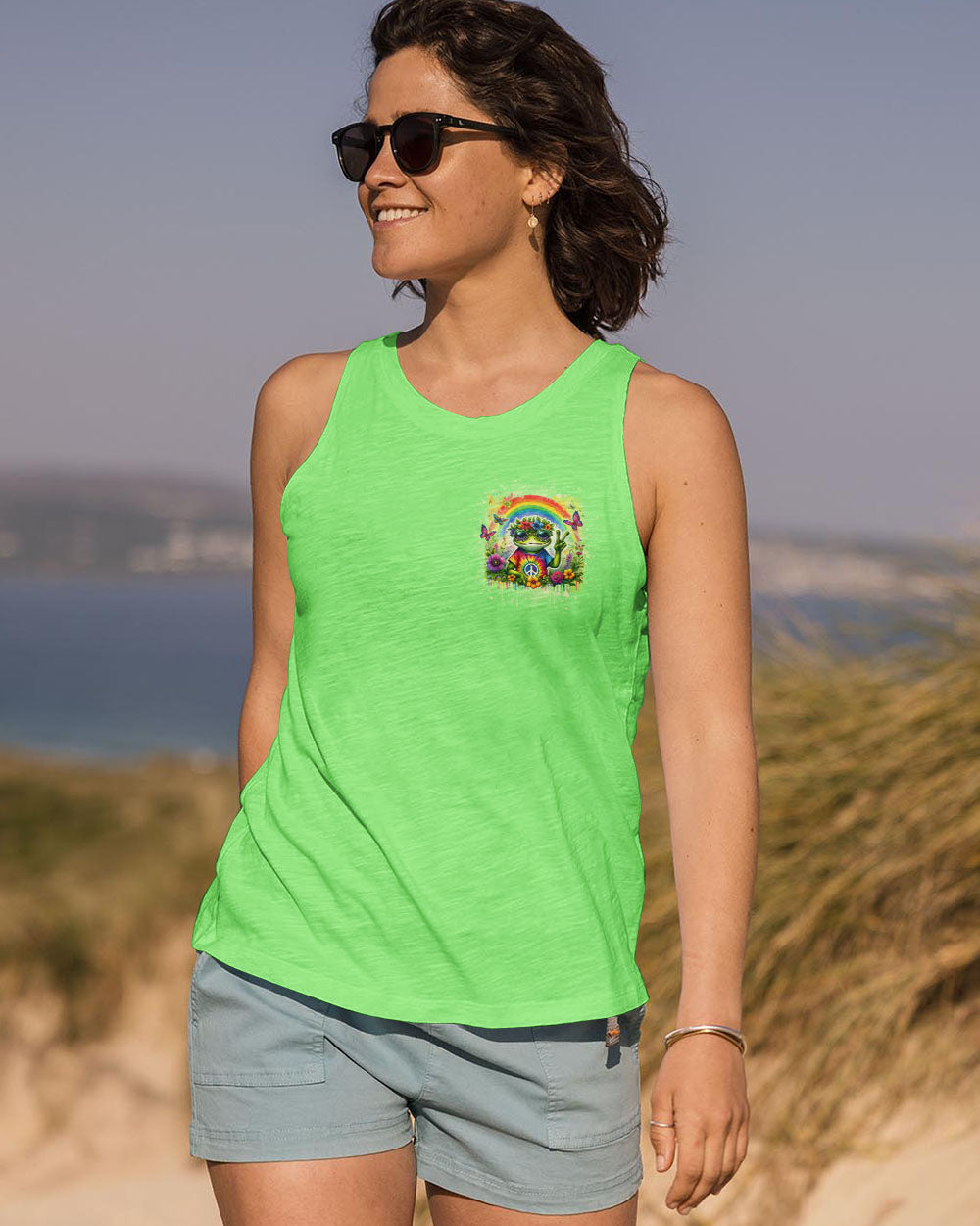 BE YOU THE WORLD WILL ADJUST FROG  ALL OVER PRINT - TLNO1204253