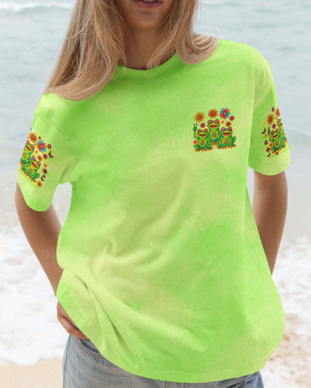 GOOD TIMES CRAZY FRIEND FROG ALL OVER PRINT  - TLNO1205251