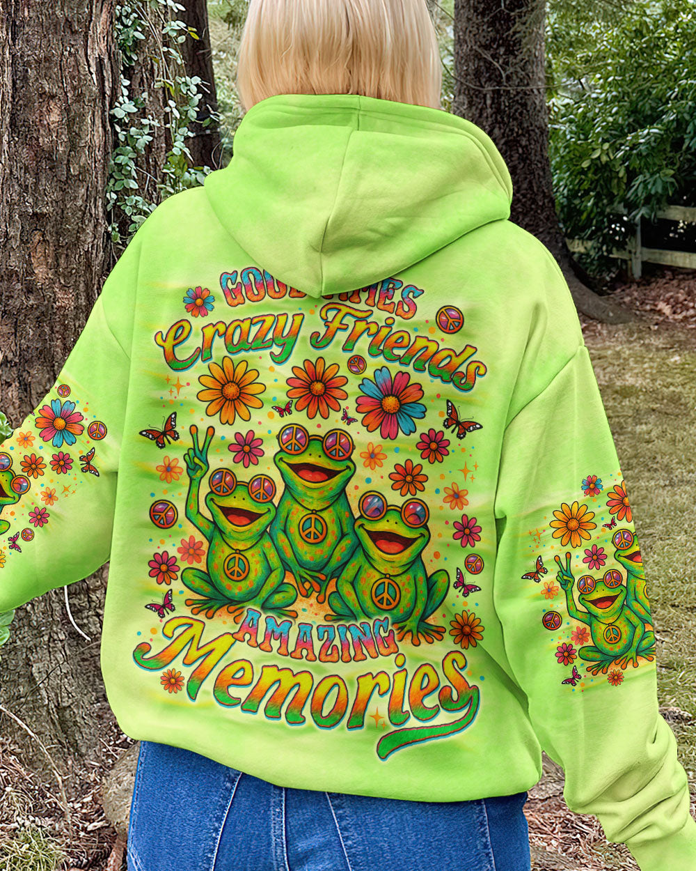 GOOD TIMES CRAZY FRIEND FROG ALL OVER PRINT  - TLNO1205251