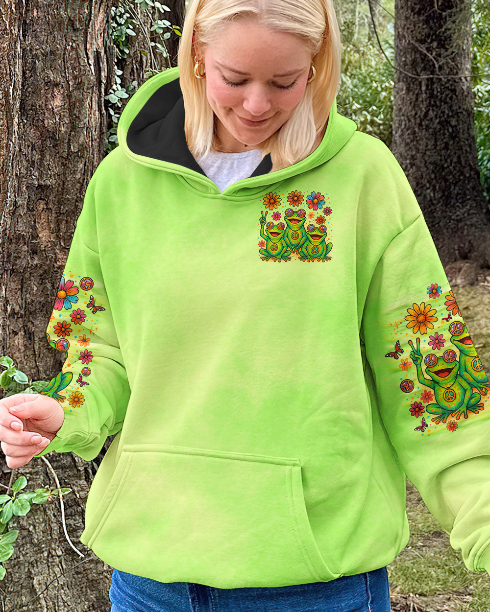 GOOD TIMES CRAZY FRIEND FROG ALL OVER PRINT  - TLNO1205251