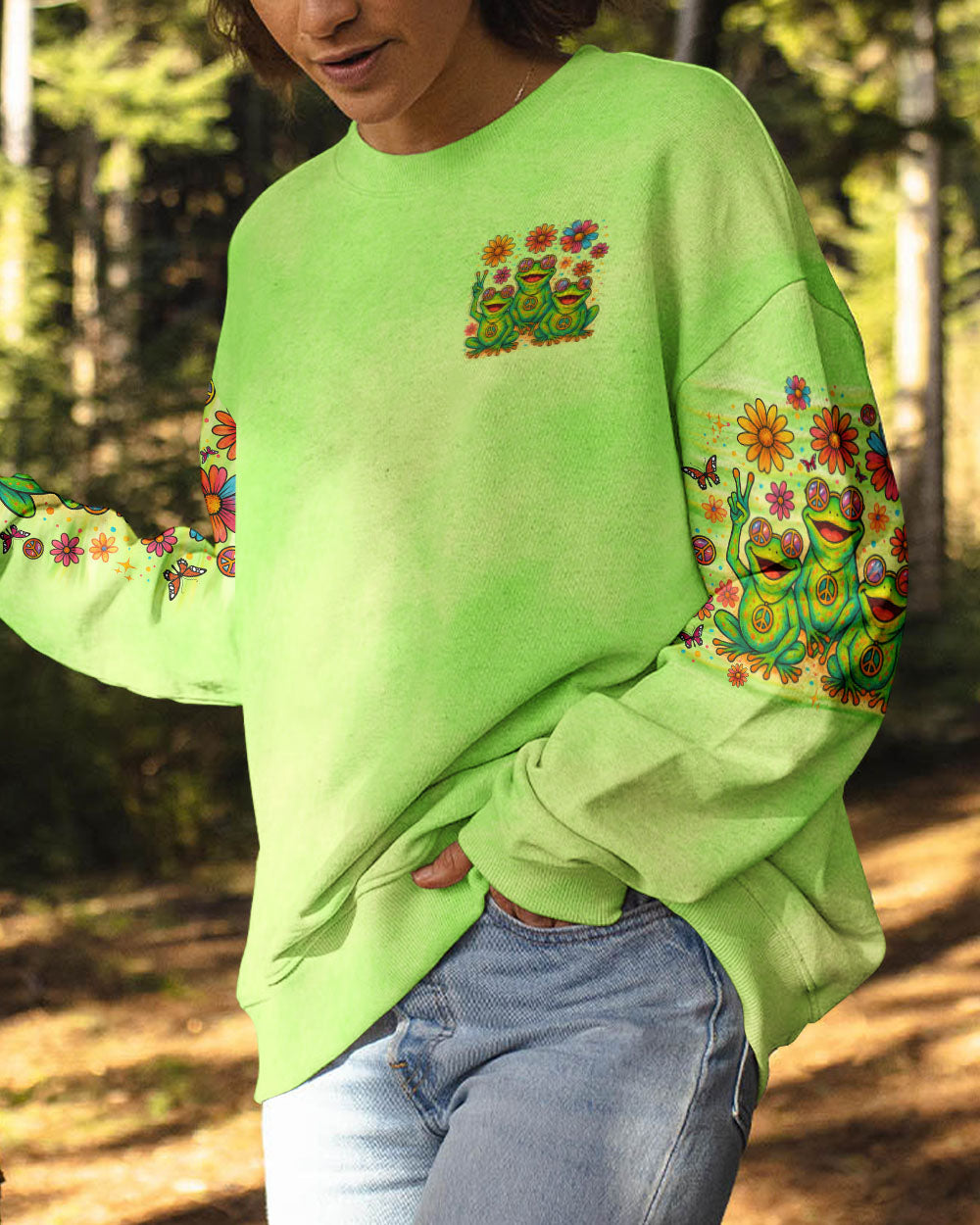 GOOD TIMES CRAZY FRIEND FROG ALL OVER PRINT  - TLNO1205251