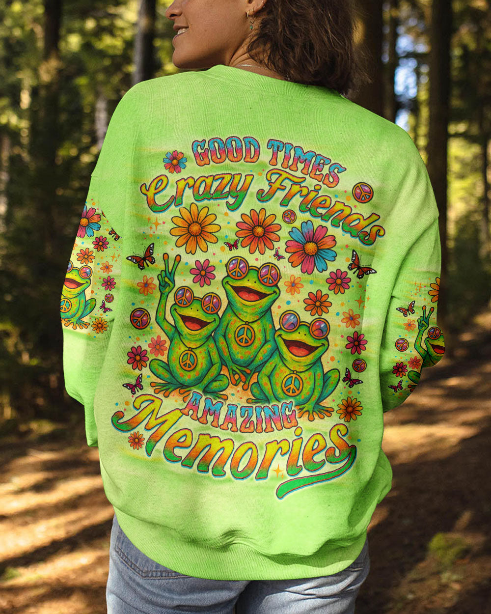 GOOD TIMES CRAZY FRIEND FROG ALL OVER PRINT  - TLNO1205251