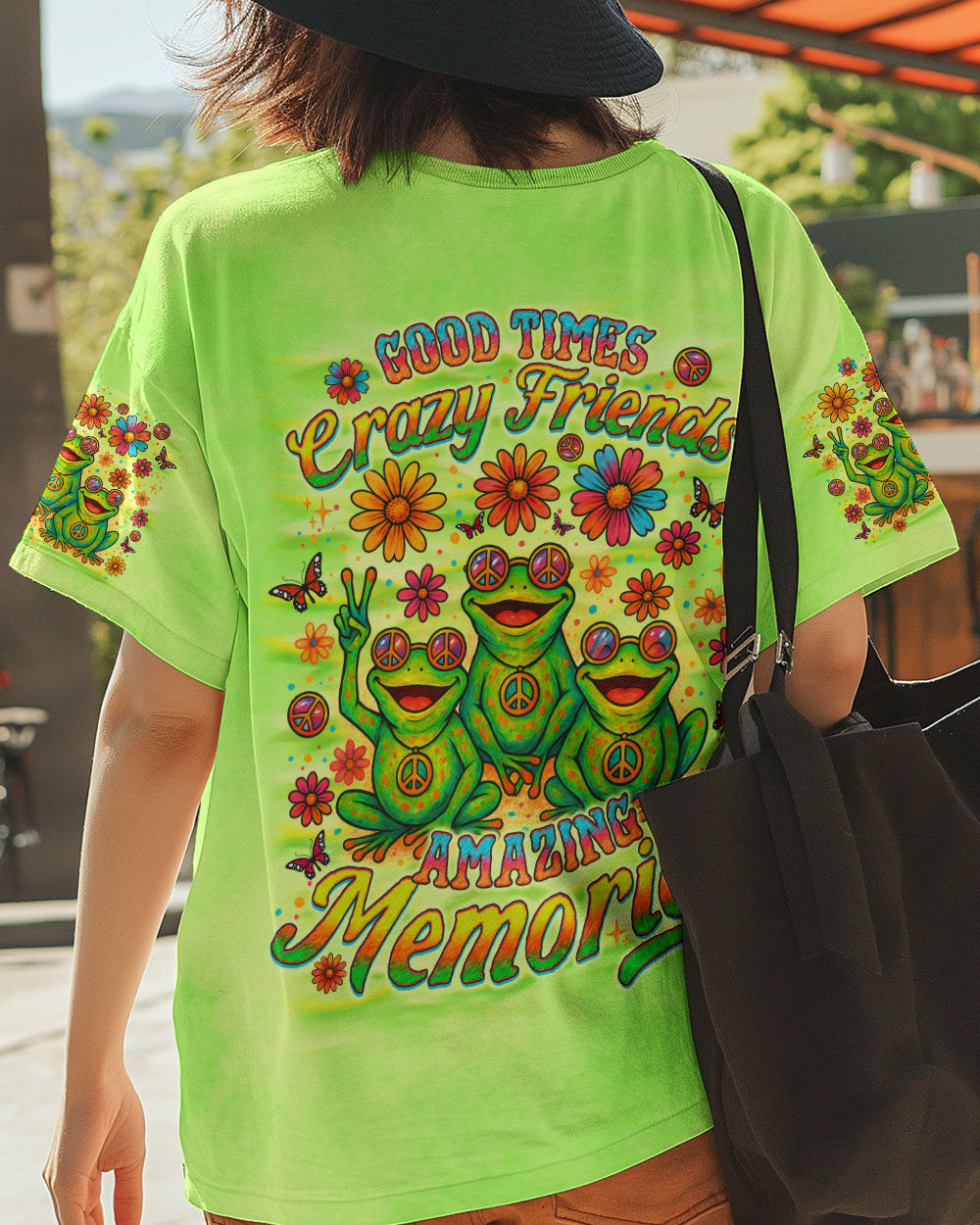 GOOD TIMES CRAZY FRIEND FROG ALL OVER PRINT  - TLNO1205251