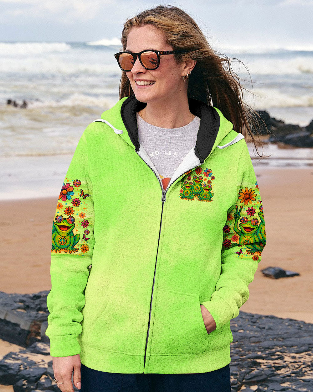 GOOD TIMES CRAZY FRIEND FROG ALL OVER PRINT  - TLNO1205251