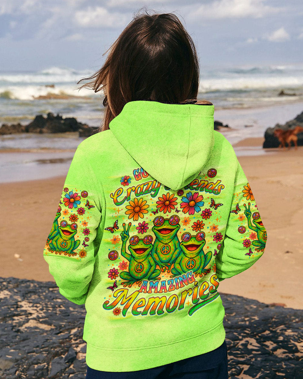 GOOD TIMES CRAZY FRIEND FROG ALL OVER PRINT  - TLNO1205251