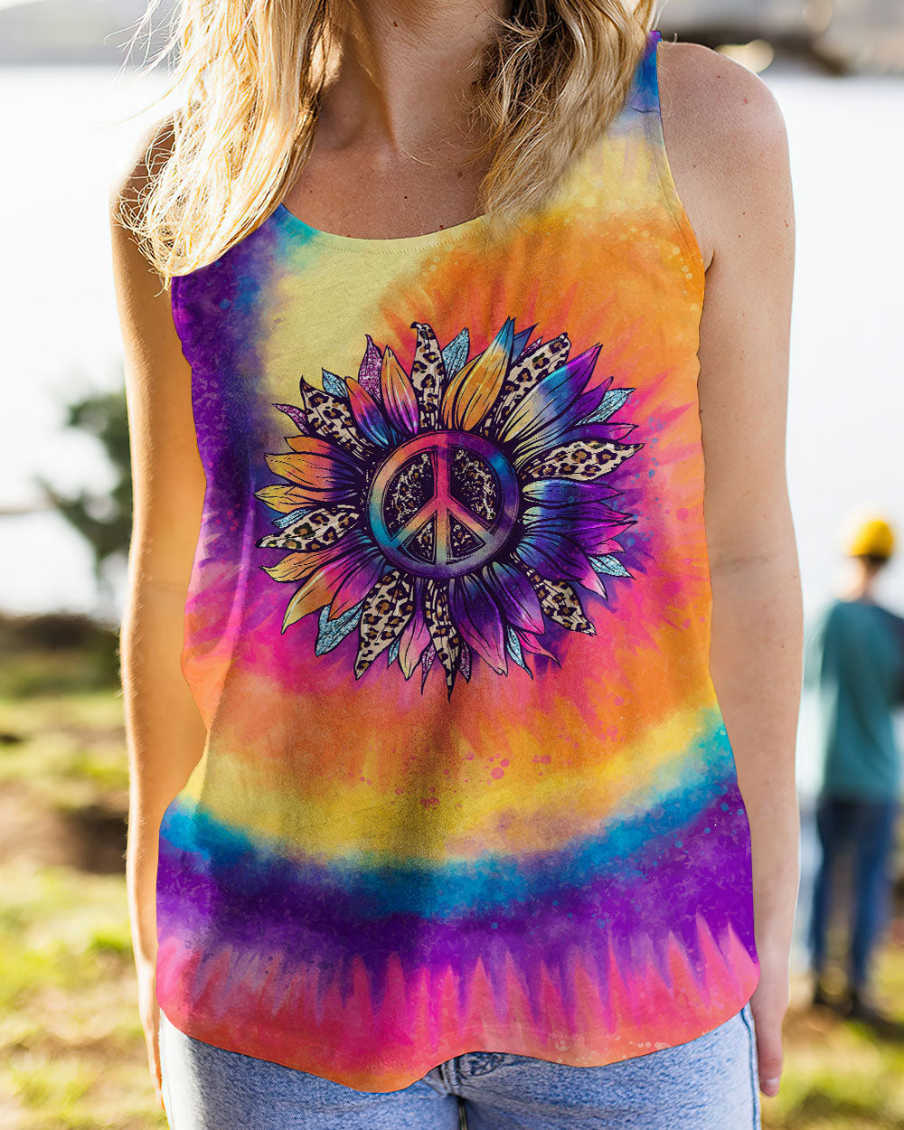 EVERYTHING LITTLE THING SUNFLOWER TIE DYE ALL OVER PRINT - TLNO1206232