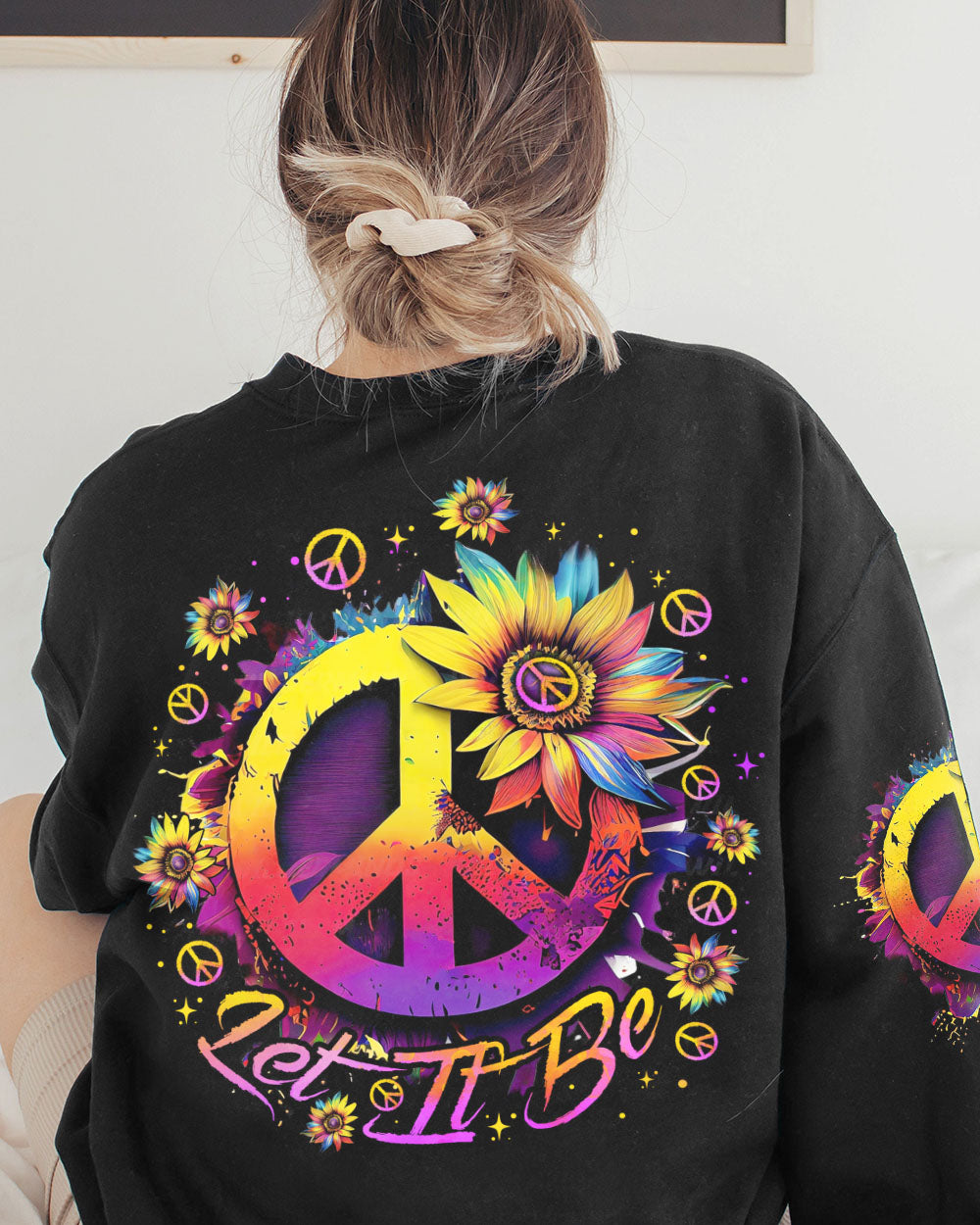 LET IT BE SUNFLOWER COLORFUL ALL OVER PRINT - TLNO1207231