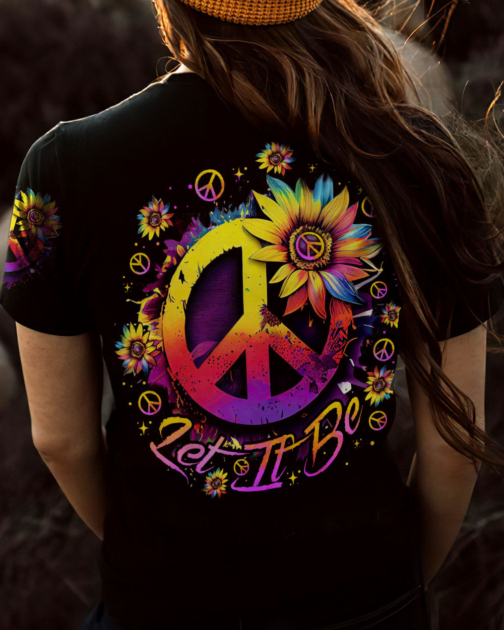 LET IT BE SUNFLOWER COLORFUL ALL OVER PRINT - TLNO1207231