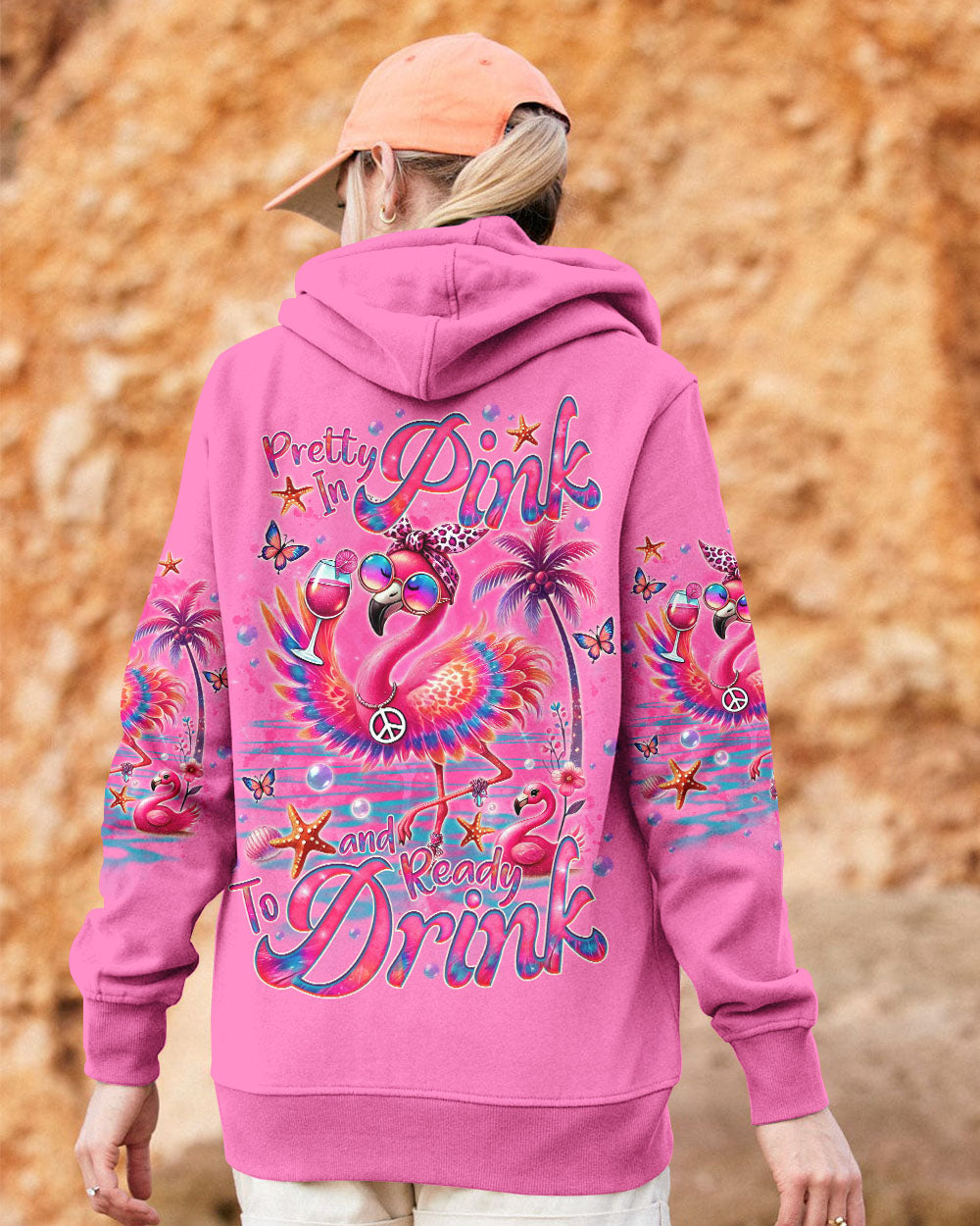PRETTY IN PINK FLAMINGO ALL OVER PRINT - TLNO1207241