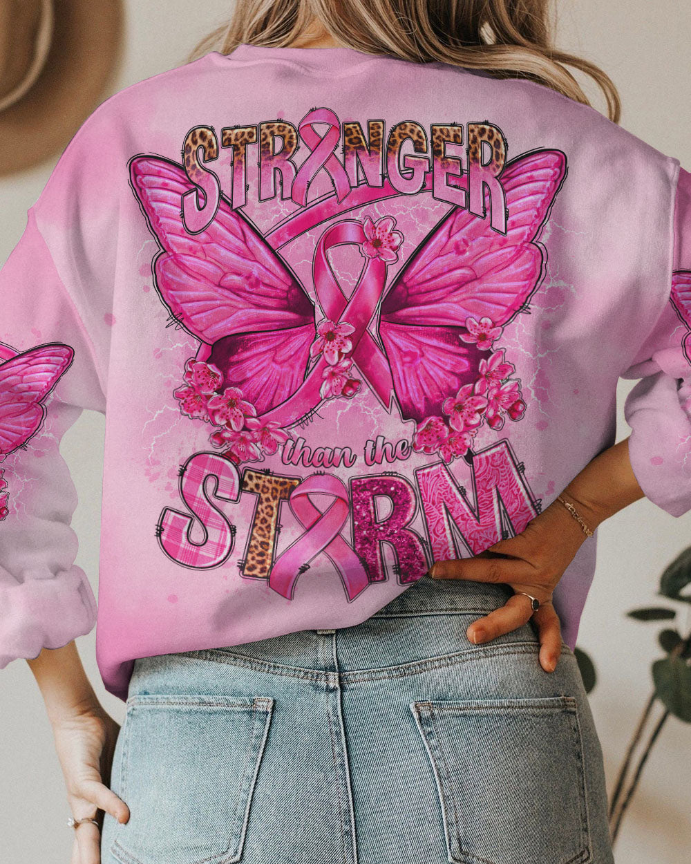 STRONGER THAN THE STORM BUTTERFLY ALL OVER PRINT - TLNO1208231