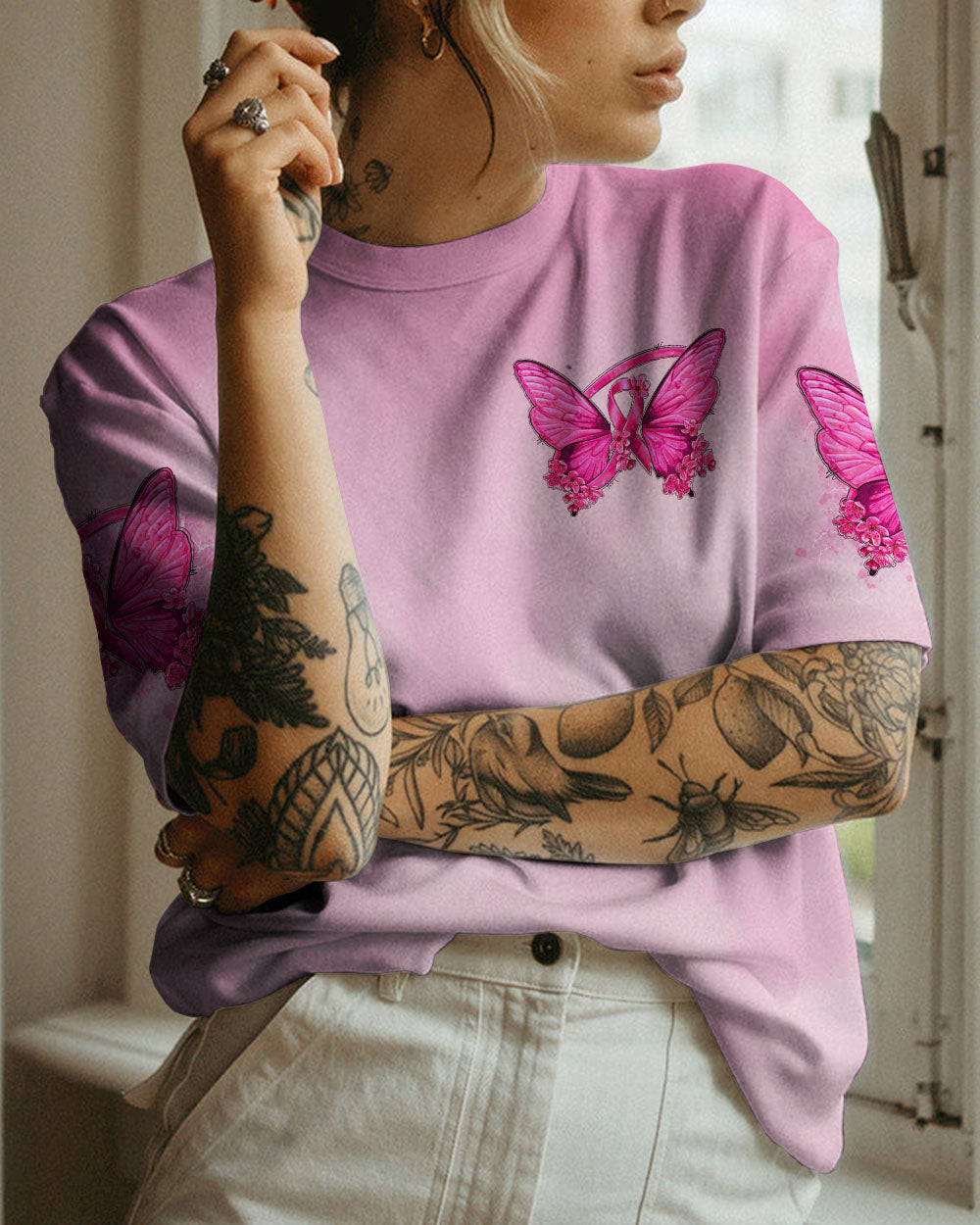 STRONGER THAN THE STORM BUTTERFLY ALL OVER PRINT - TLNO1208231