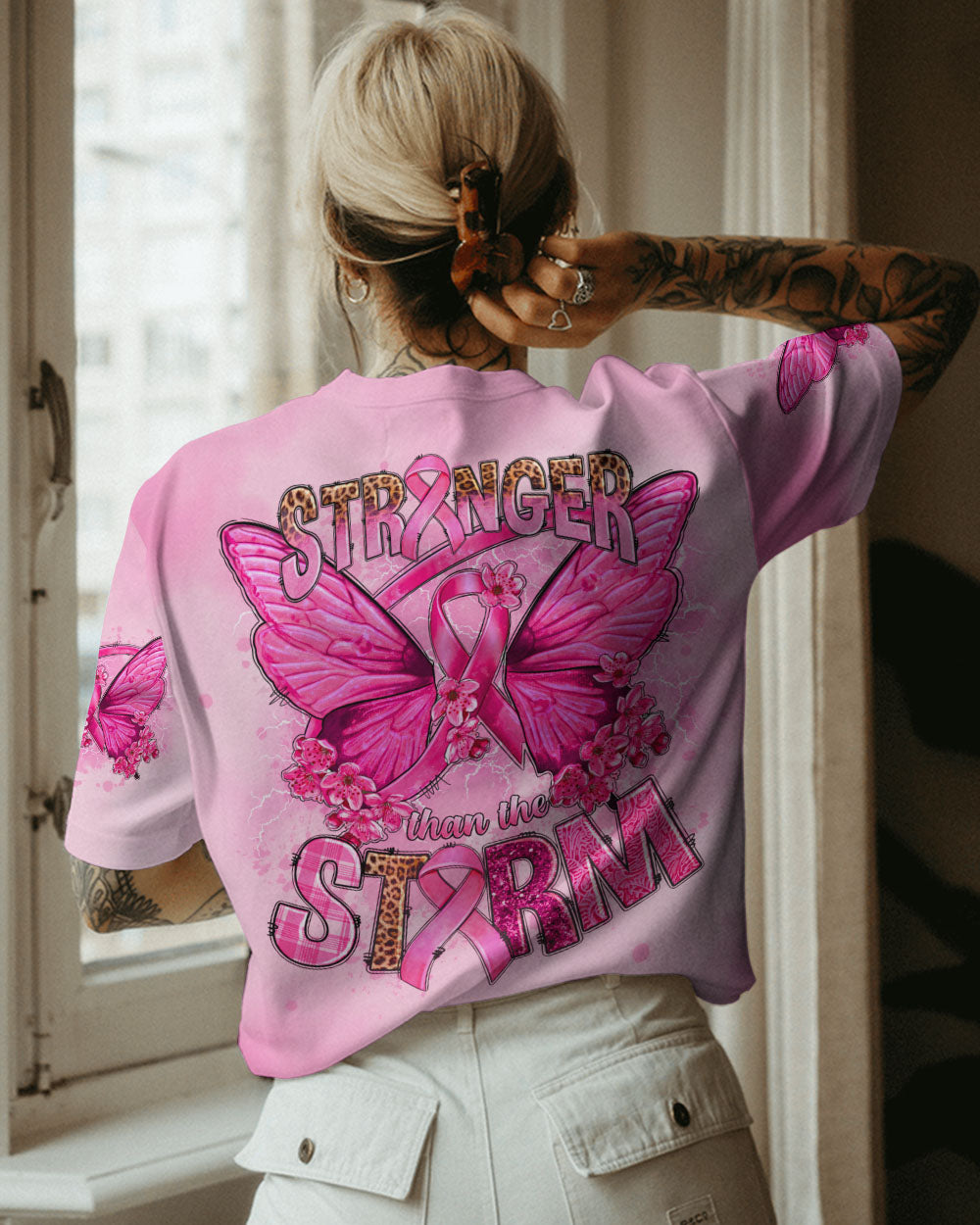 STRONGER THAN THE STORM BUTTERFLY ALL OVER PRINT - TLNO1208231