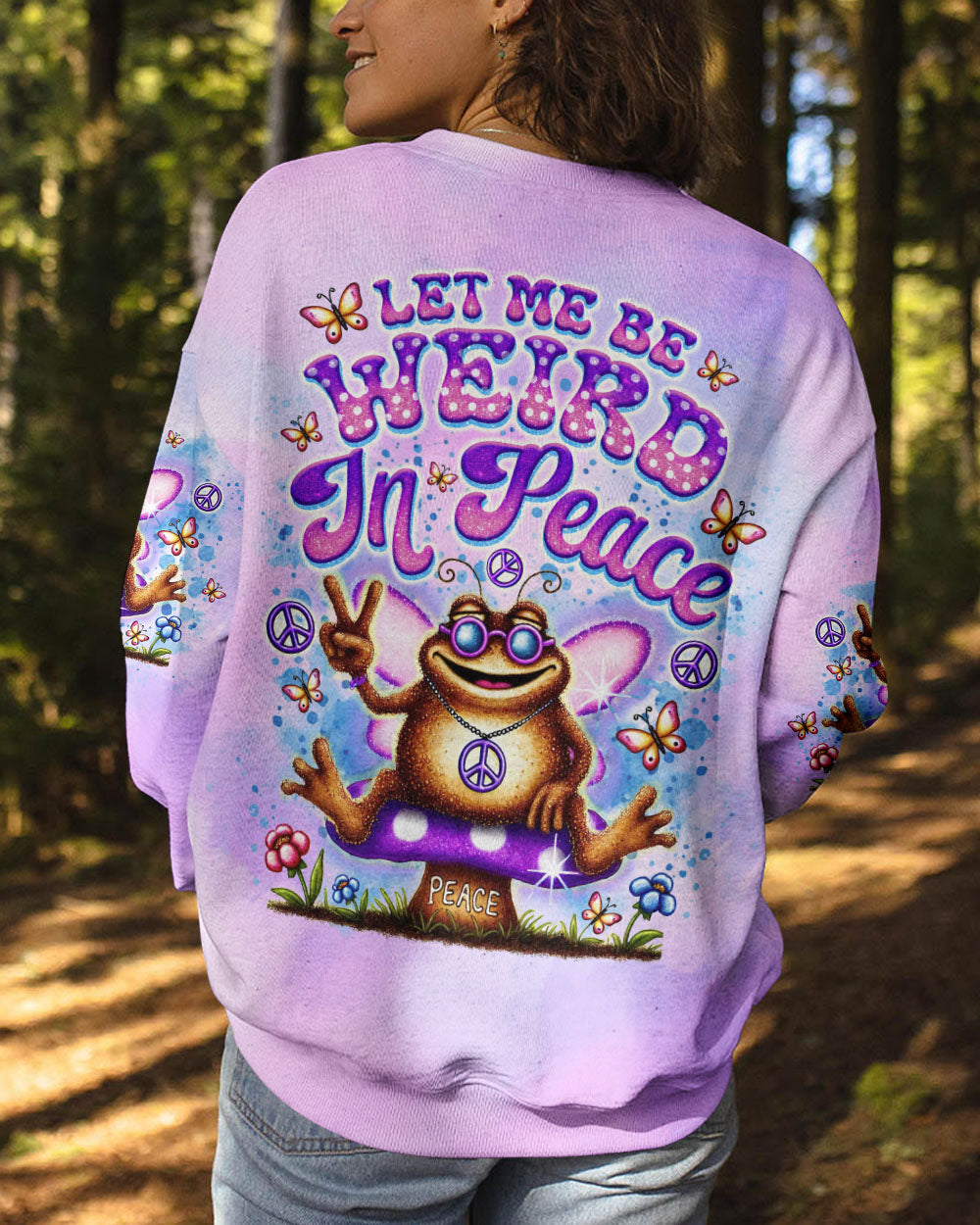 LET ME BE WEIRD IN PEACE TOAD ALL OVER PRINT - TLNO1209243