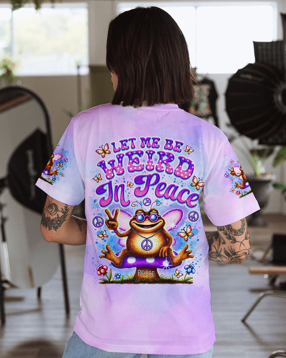 LET ME BE WEIRD IN PEACE TOAD ALL OVER PRINT - TLNO1209243